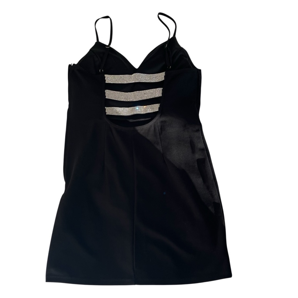 Black Dress with sparkly back straps